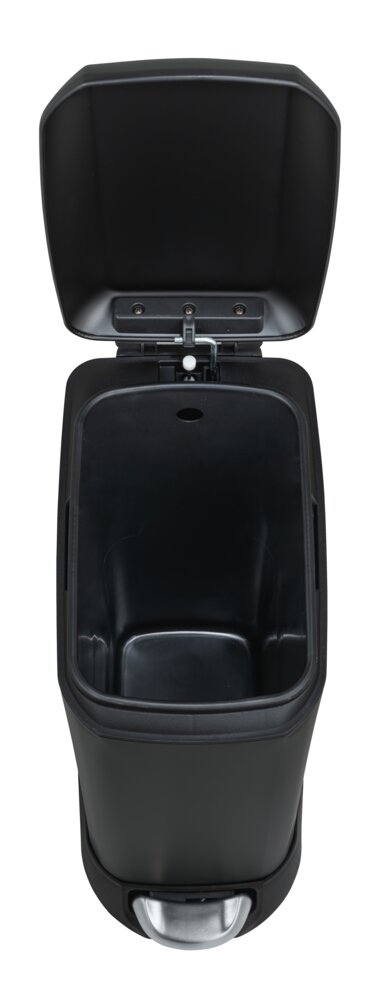 Treteimer Mod. Design 12 L, Easy-Close, Schwarz  mit herausnehmbarem Einsatz