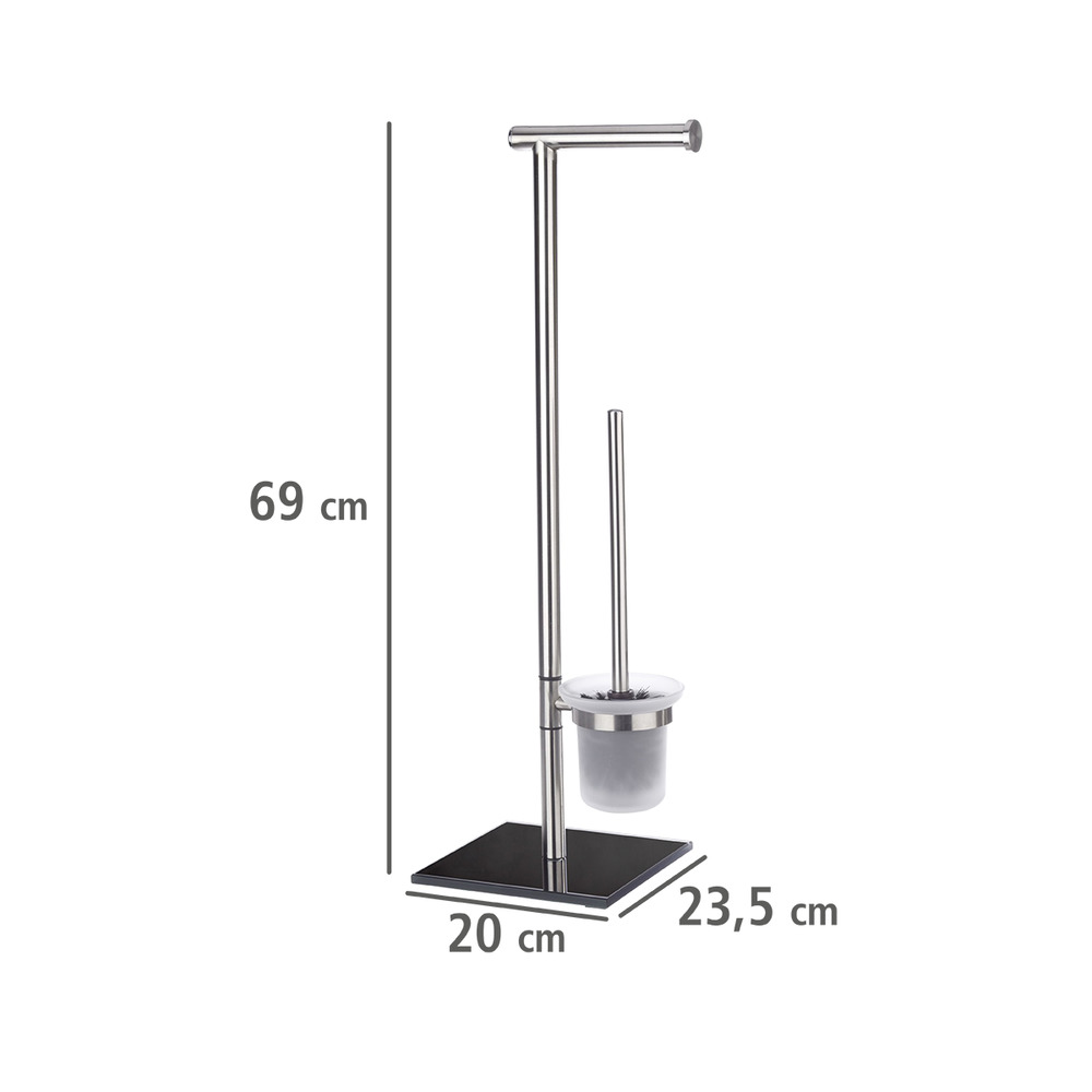 Stand WC-Garnitur Mod. Lima  Edelstahl rostfrei