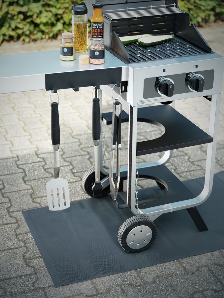 Spritzschutzmatte Mod. Suma Schwarz  120 x 60 cm, wasserfest und abwischbar