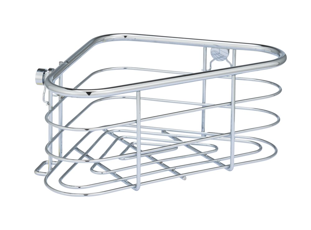 Etagère d'angle  Panier extra profond pour les flacons de shampooing et de gel douche