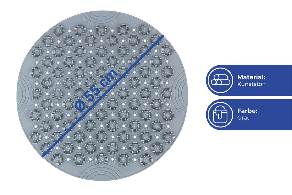 Duschmatte mit Fußreflexzonenmassage  bequeme Badematte