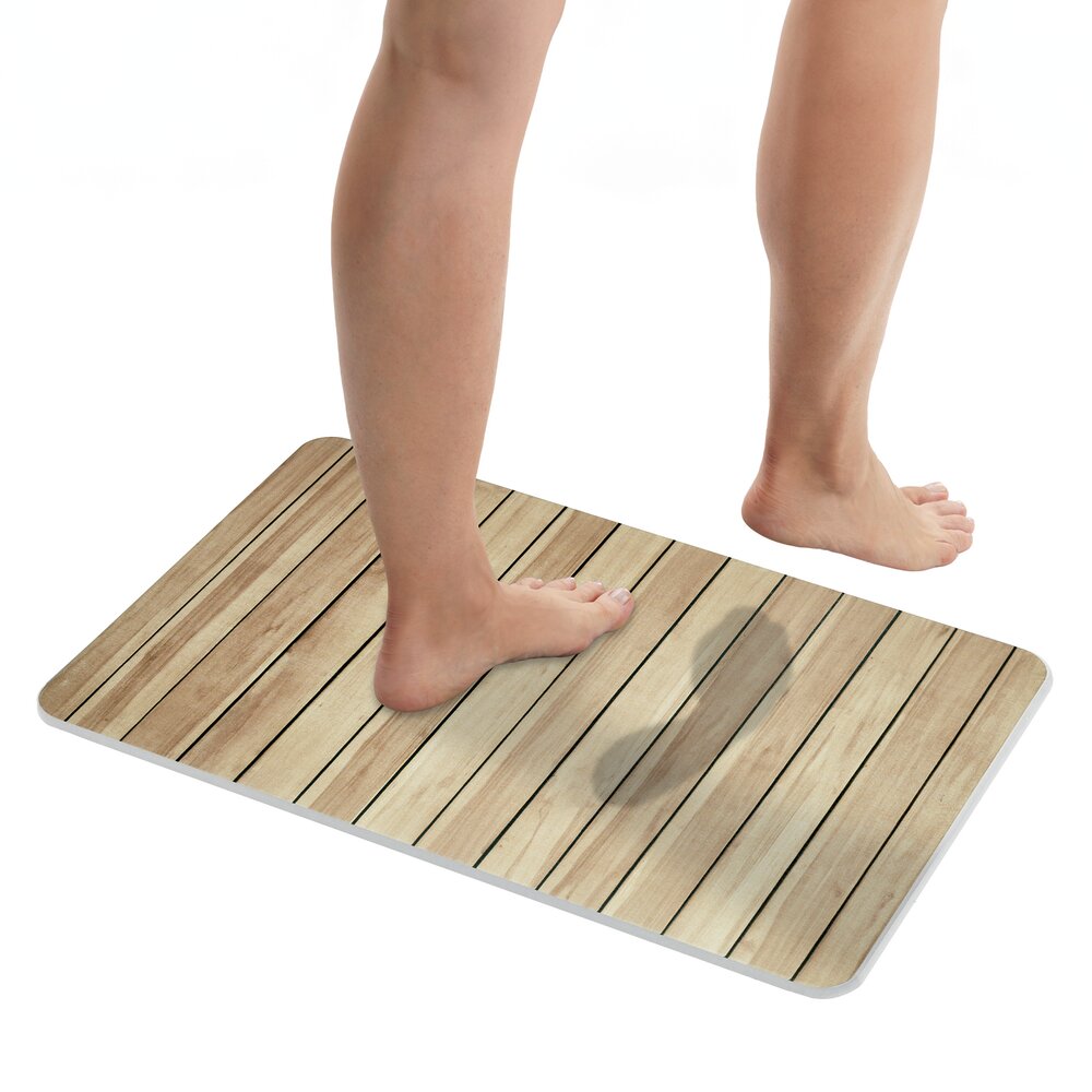 Diatomit Badematte Mod. Lepiana, 60 x 39 cm  schnelltrocknend und rutschsicher