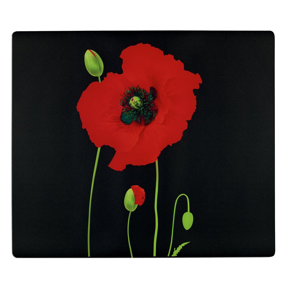 Tapis de protection Mod. Pavot 60 x 52 cm  tapis résistant à la chaleur pour plaques de cuisson