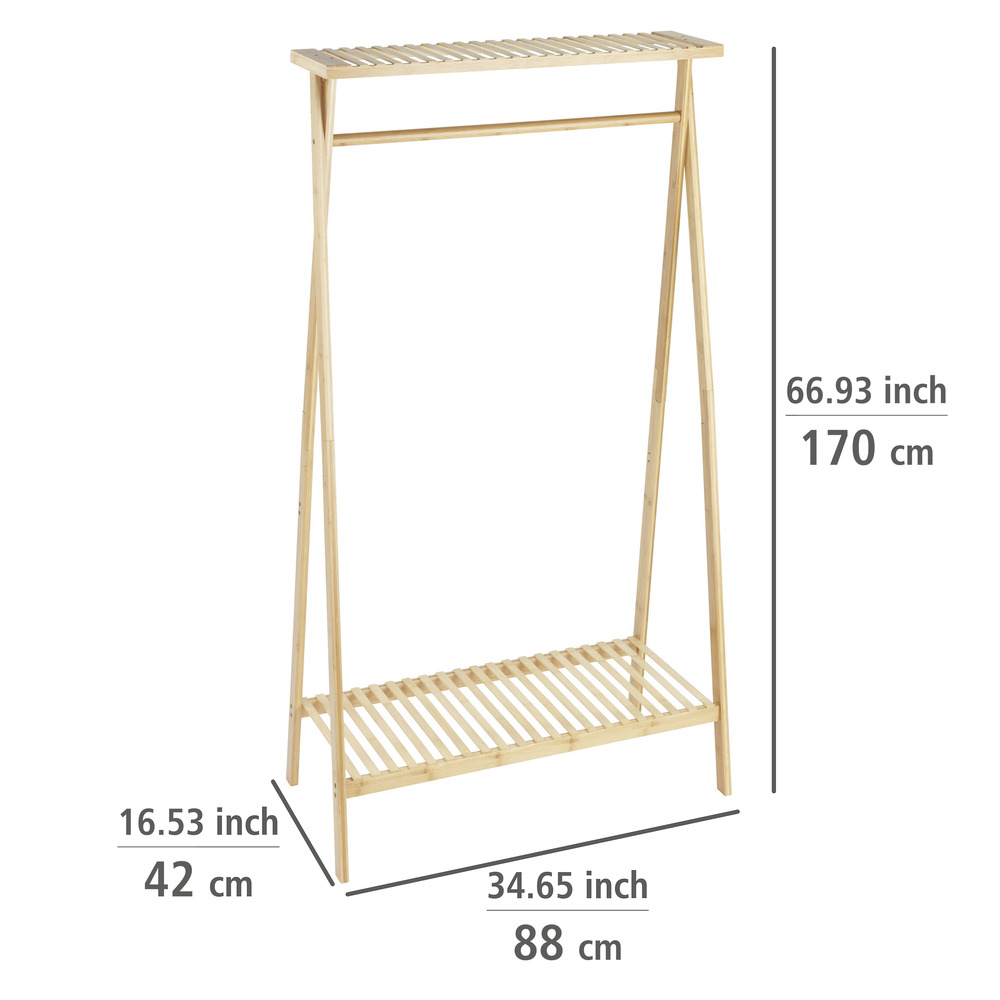 Standgarderobe Mod. Lanai  2 Ablagen für Schuhe und Taschen