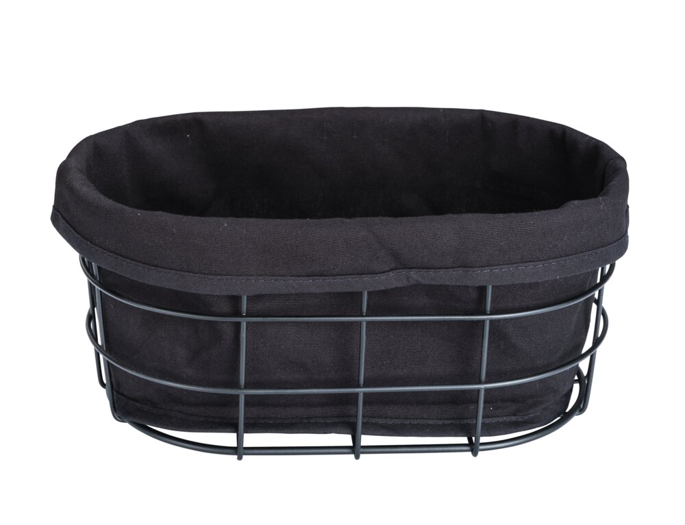 Brotkorb Mod. Bela Schwarz   Brotkorb aus Metall