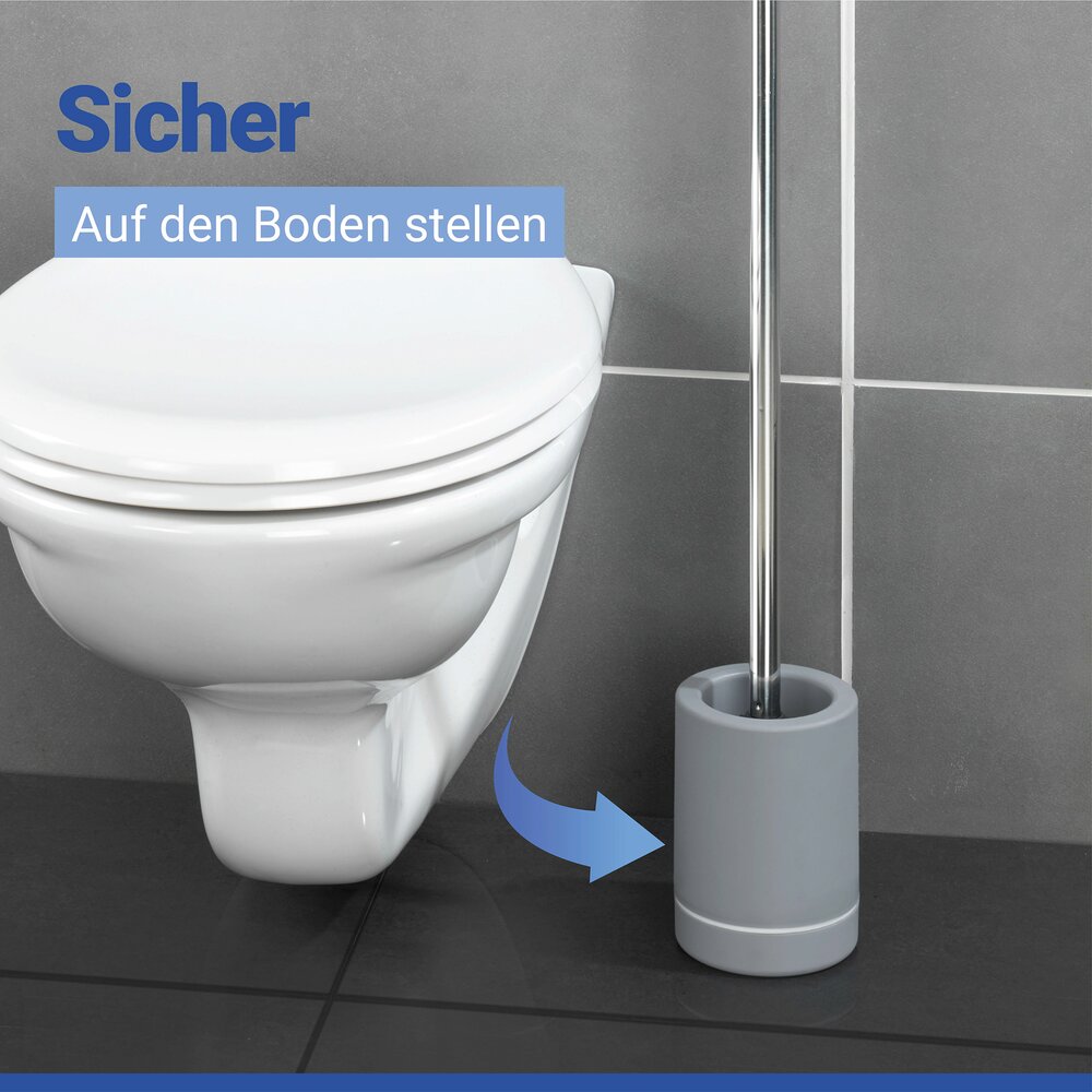 Brosse WC Hygiène extra long  pour nettoyer les toilettes sans se baisser