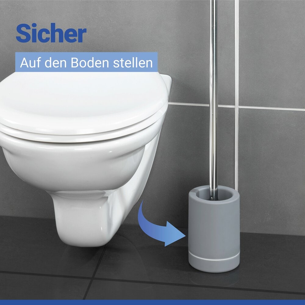 WC-Hygiene Bürste extra lang für rückenschonende Toilettenreinigung ohne Bücken