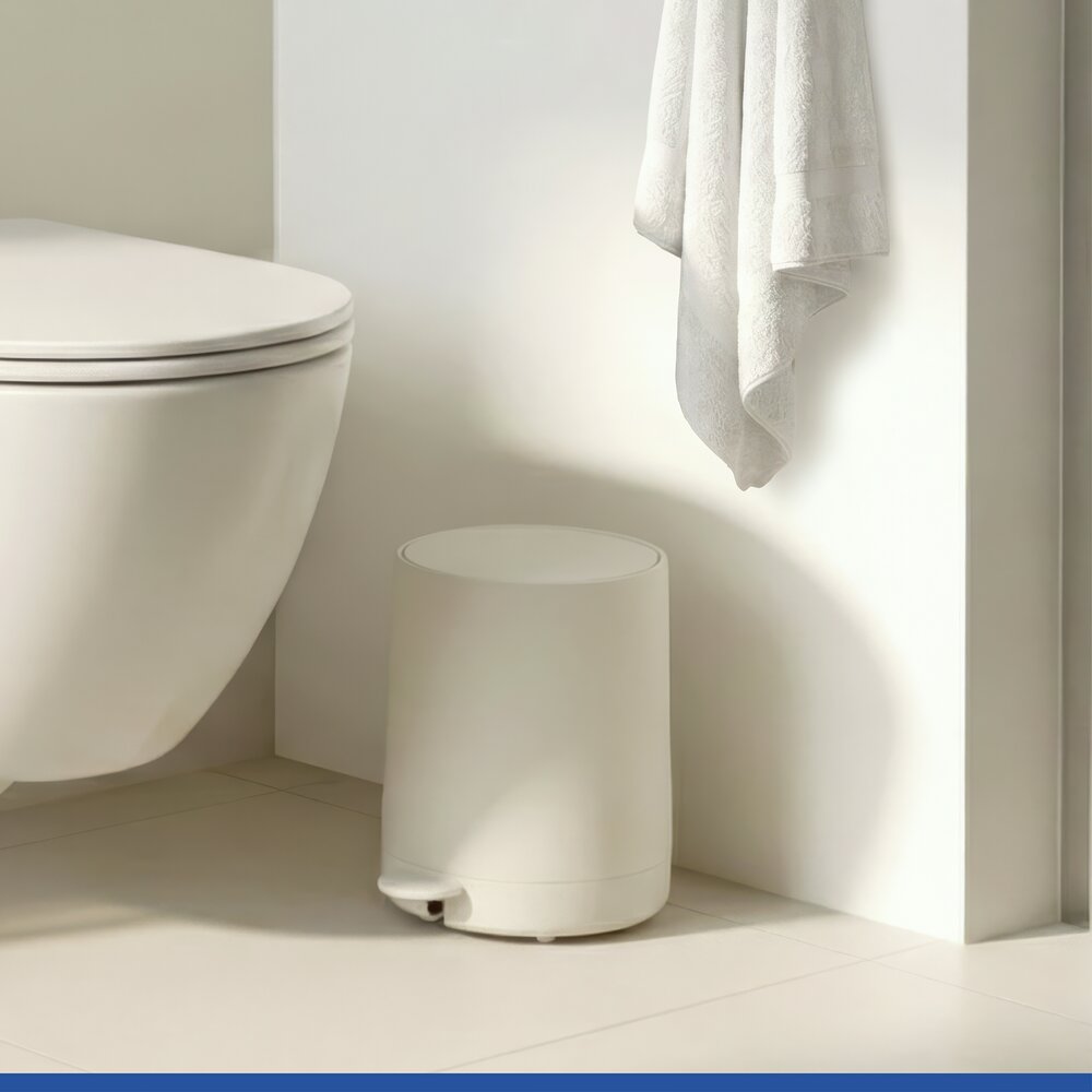 Kosmetik Treteimer Mod. Fablo Creme  mit Soft-Touch-Beschichtung, 5 L