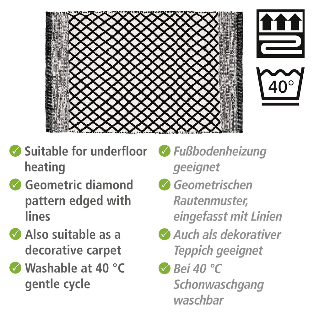 Badematte Mod. Tara  hergestellt aus recycelten PET-Flaschen (100 % Polyester)