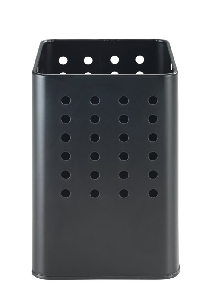 Utensilienhalter Mod. Silio Schwarz  In modernem matten Schwarz