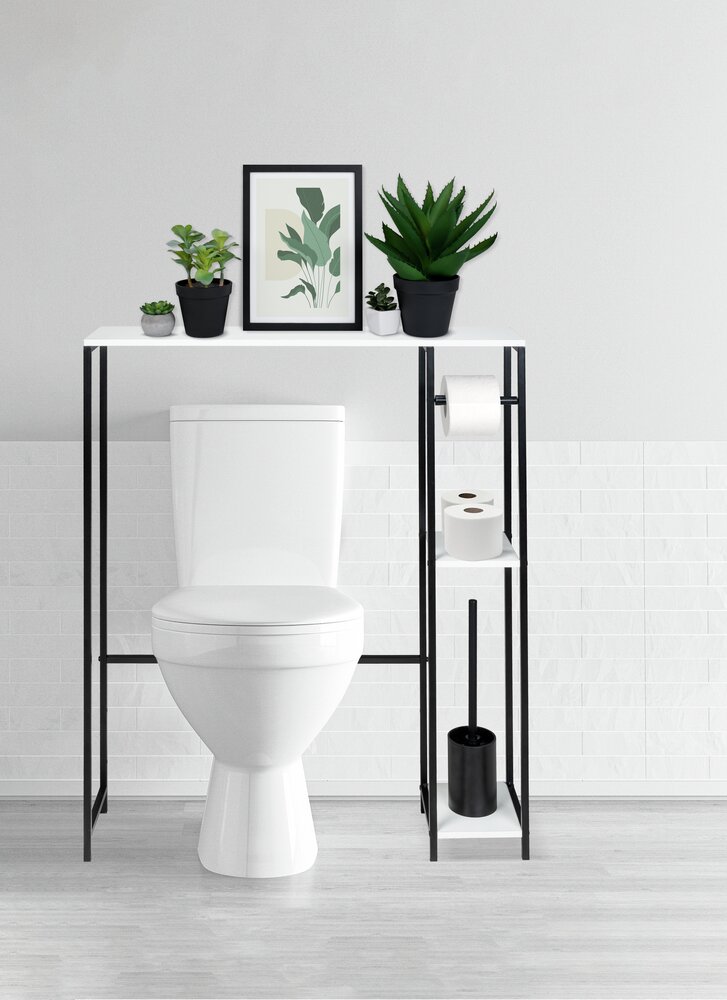 Étagère de toilettes Molveno  avec garniture de WC