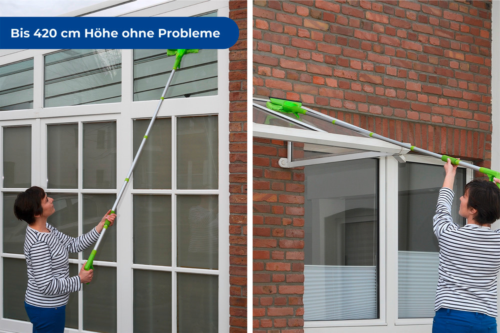 Sprüh-Fensterwischer Mod. Maxi extra lang  Arbeitshöhe bis 420 cm