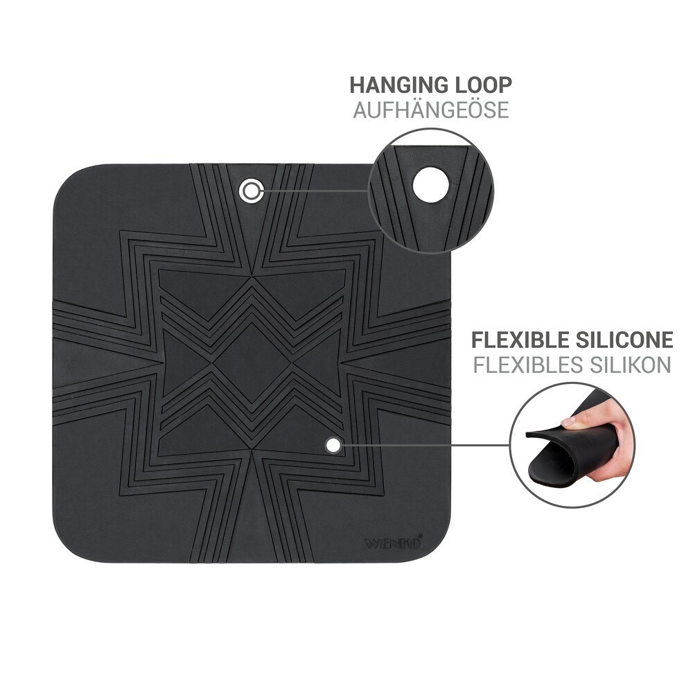 Silikon Topfuntersetzer Mod. Wesi, 2er Set  zum Schutz von Oberflächen