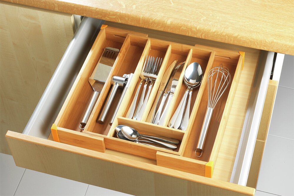 Range-couverts Bambou  télescopique