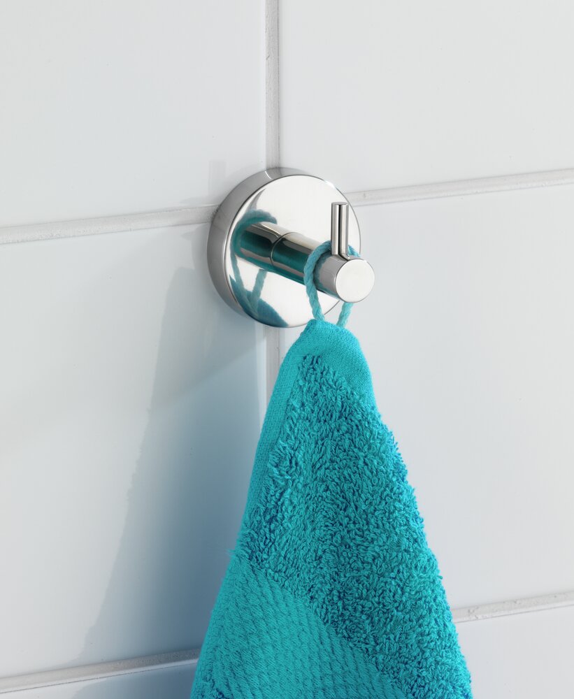 Wandhaken Uno Mod. Bosio glänzend  Edelstahl rostfrei