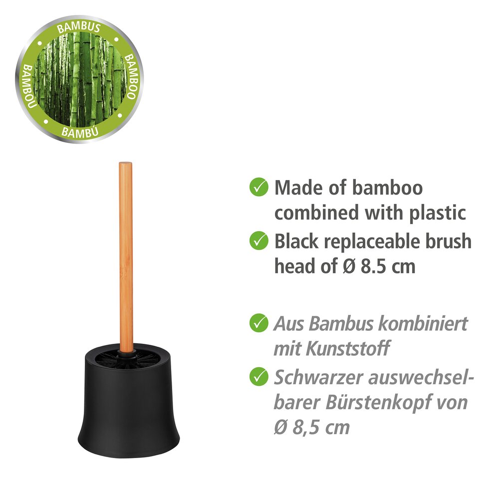 WC-Bürstenhalter Basic, Mod. Bambusa aus Bambus  WC-Garnitur