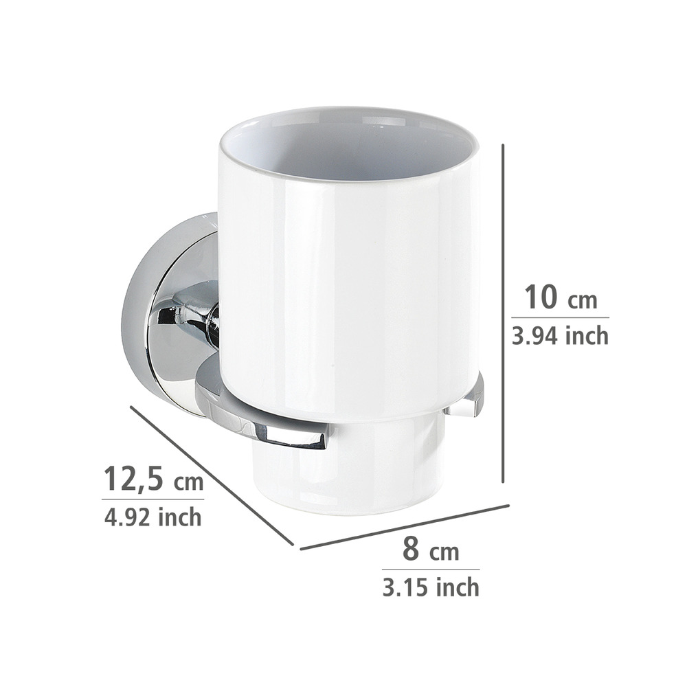 Vacuum-Loc® Zahnputzbecher Mod. Capri  Befestigen ohne bohren