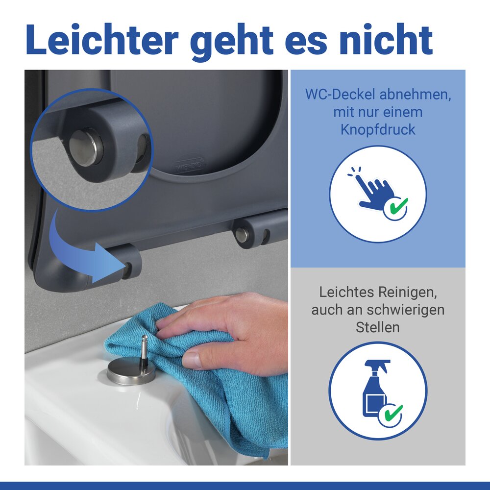 Toiletbril Mod. Sedilo Matgrijs