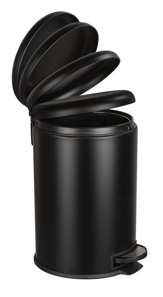 Treteimer Mod. Leman Easy-Close Schwarz 20 L  mit herausnehmbarem Einsatz