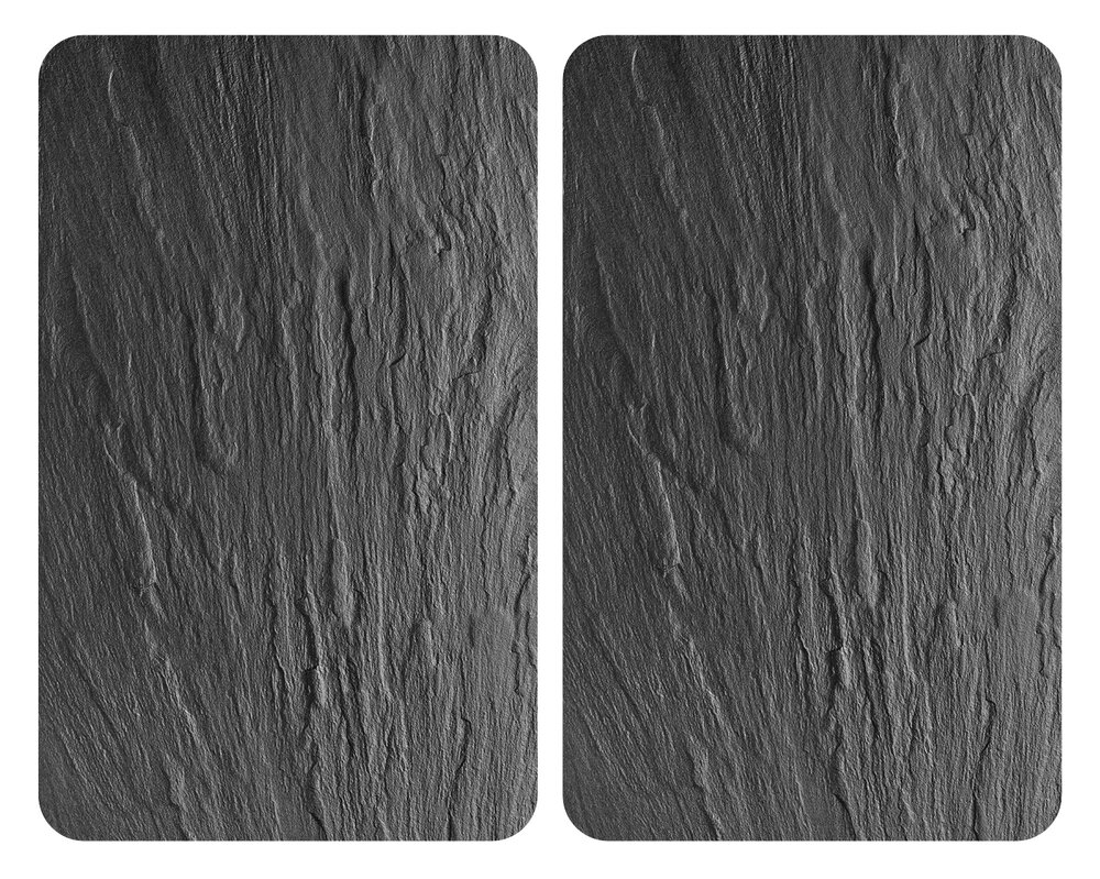 Plaque de protection en verre universel XL Ardoise  pour tous les types de cuisinières