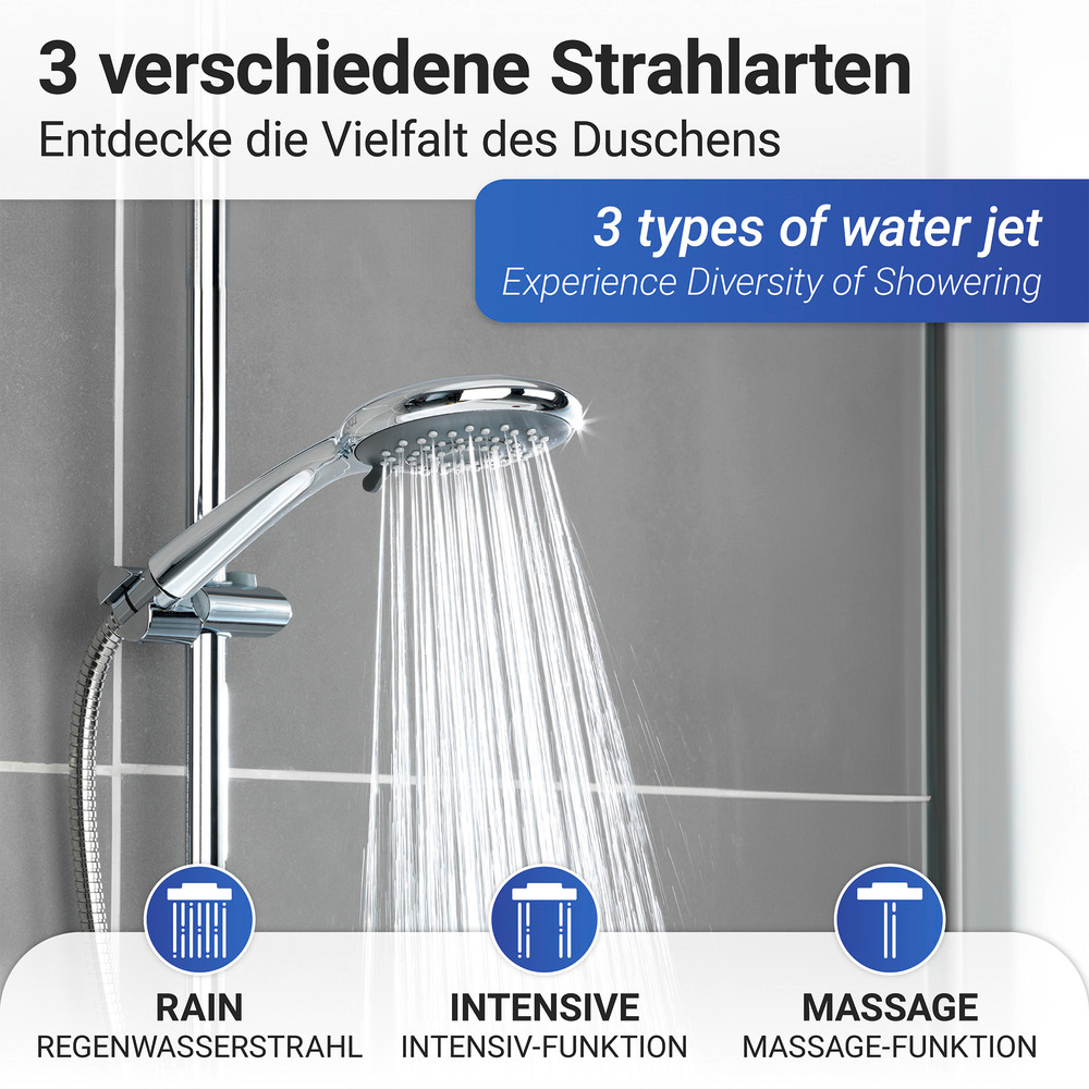 Duschkopf Watersaving Grau Ø 11 cm  Ø 11 cm