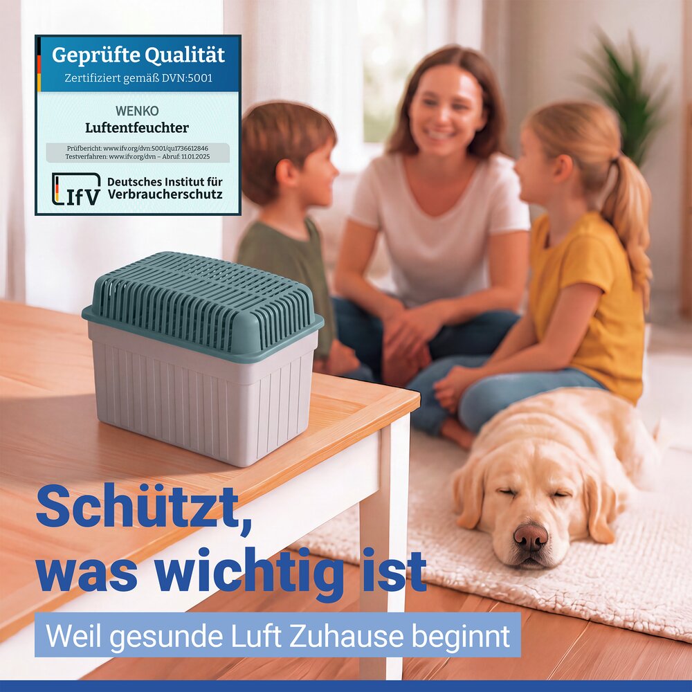 Luchtontvochtiger 1 kg grijs