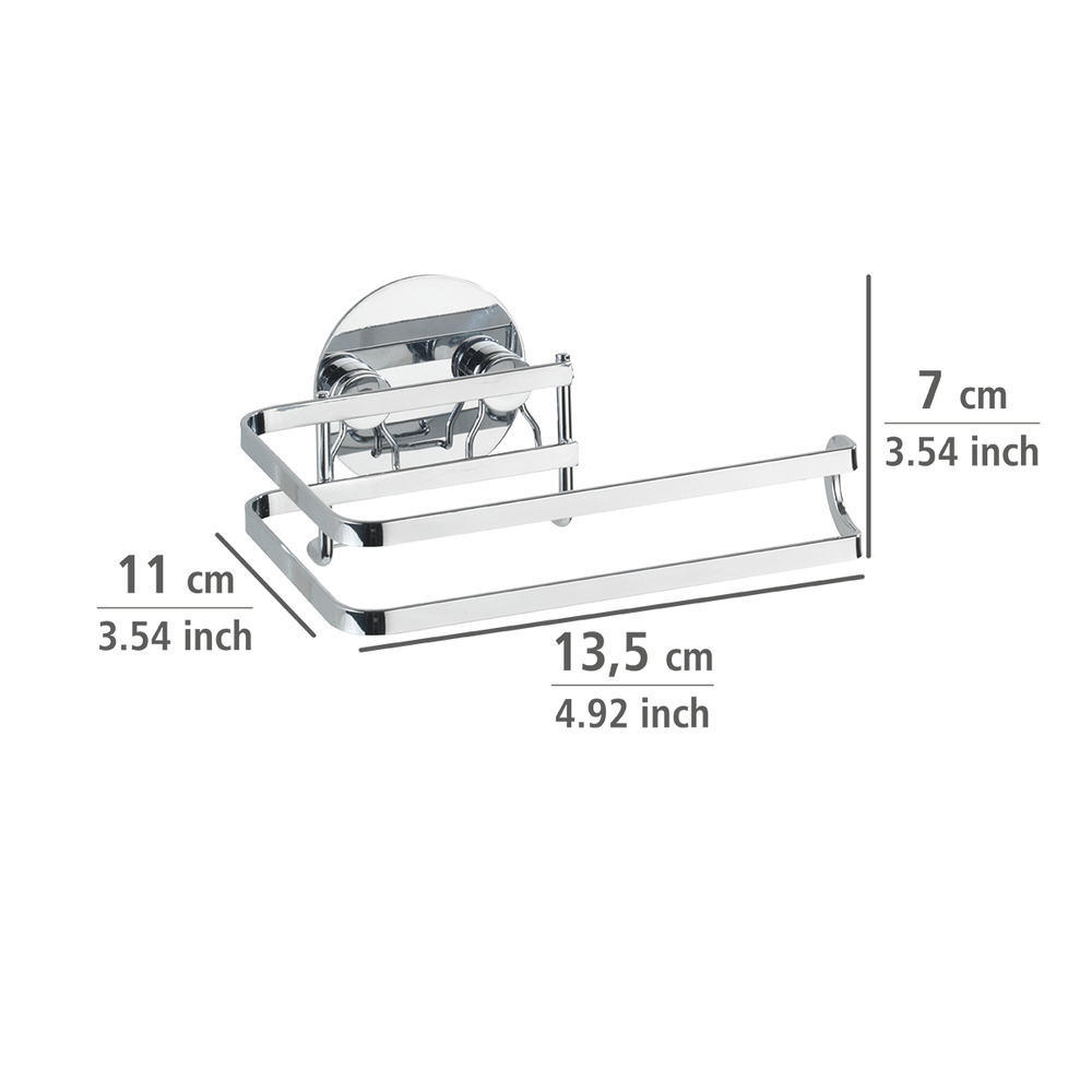 Turbo-Loc® Edelstahl Toilettenpapierhalter  rostfrei, Befestigen ohne bohren