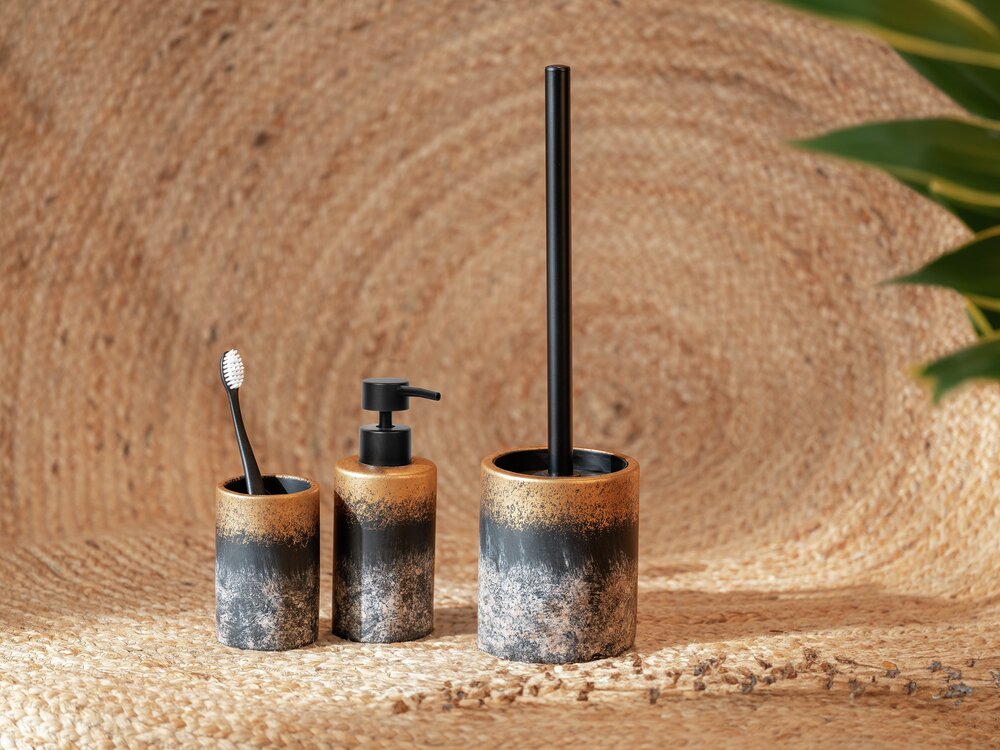 Bad-Accessoire Set Mod. Lacona, 3-teilig  aus hochwertigem Beton