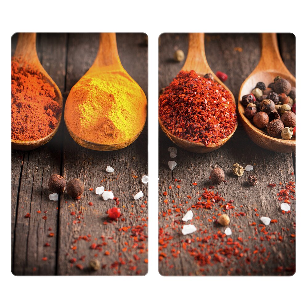 Couvre-plaques de cuisson Mod. Curry, lot de 2  pour vitrocéramique et induction