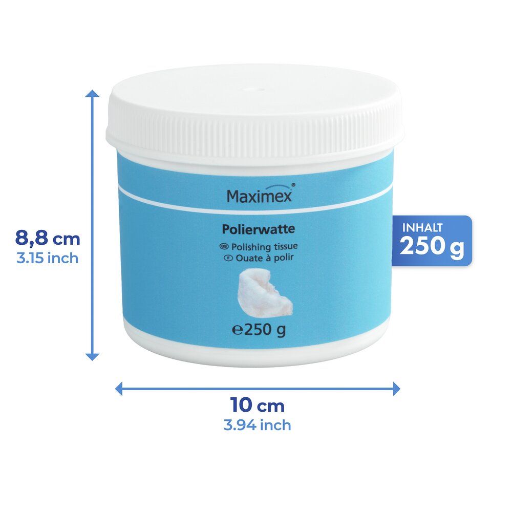 Polierwatte, 250 g  schont empfindliche Metalle
