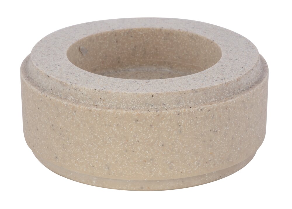 Bougeoir Mod. Canvel L, Beige  Verre pour bougie chauffe-plat, intérieur & extérieur