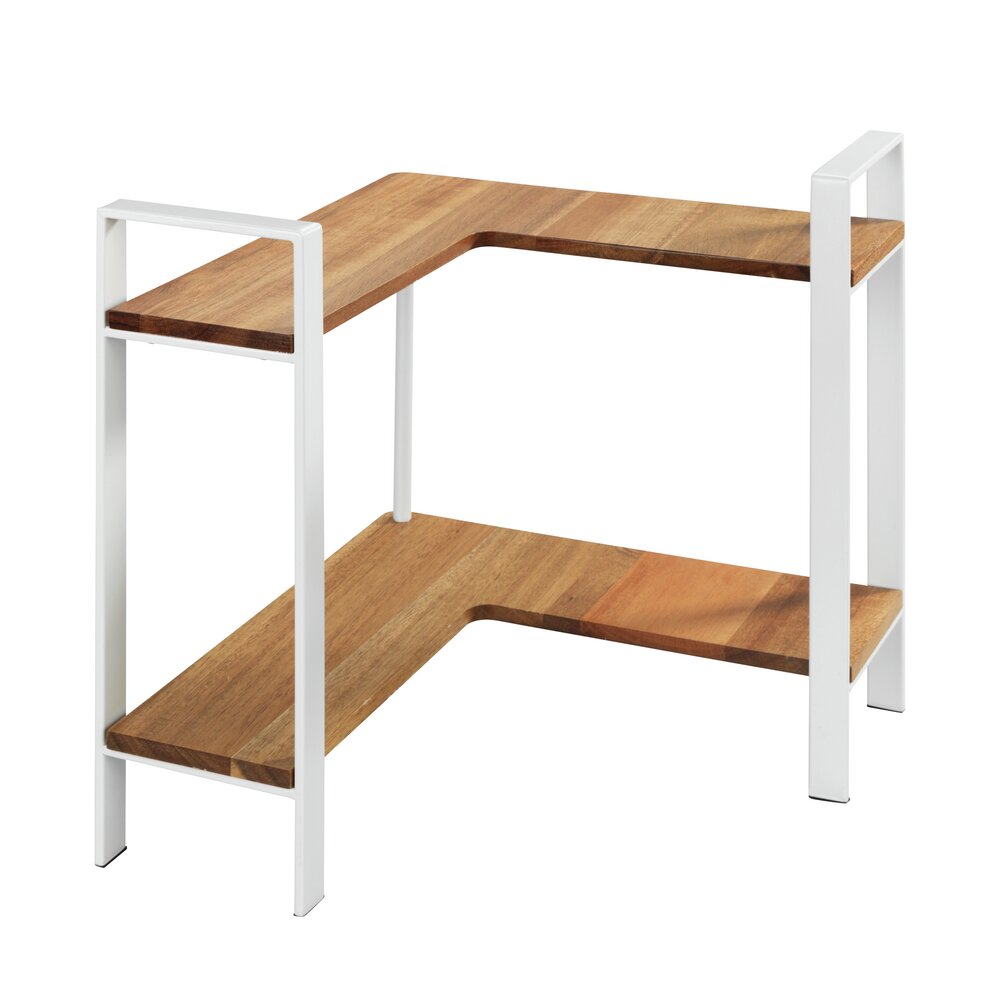 Étagère d'angle de cuisine Mod. Louisa, 2 niveaux  2 niveaux