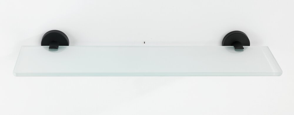 Tablette en verre Bosio Black mat acier inox  inoxydable