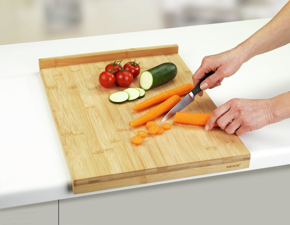 Snijplank met bamboe rand