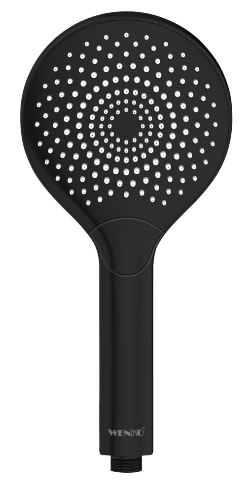 Duschkopf Watersaving Schwarz matt  Ø 12 cm