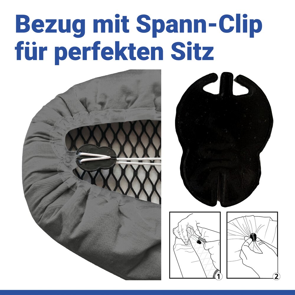Bügelbrettbezug Mod. Premium Blitzbügler S/M  passend bis 125 x 45 cm, bis zu 75 % Zeitersparnis