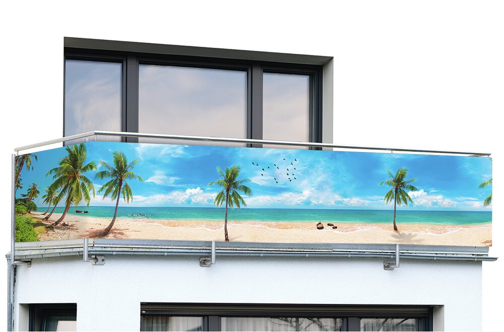 Balkon-Sichtschutz Mod. Karibik  UV- und witterungsbeständig