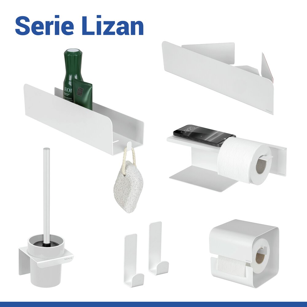 Turbo-Loc® Wandplank Mod. Lizan Wit