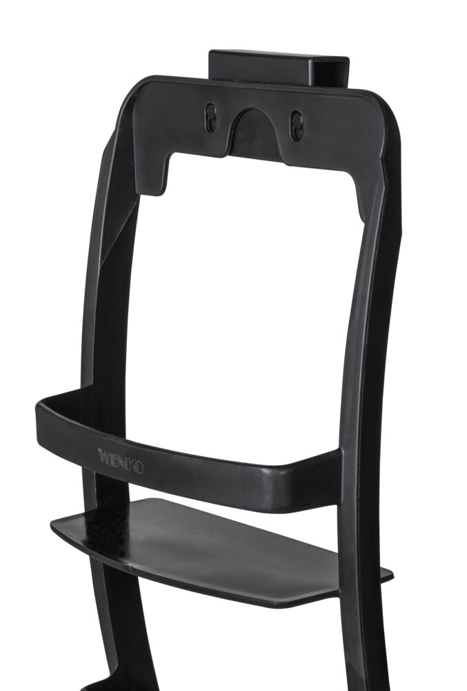 Badregal Mod. Universal, schwarz, Kunststoff, 26x54,5x11,5 cm  ohne Bohren montierbar