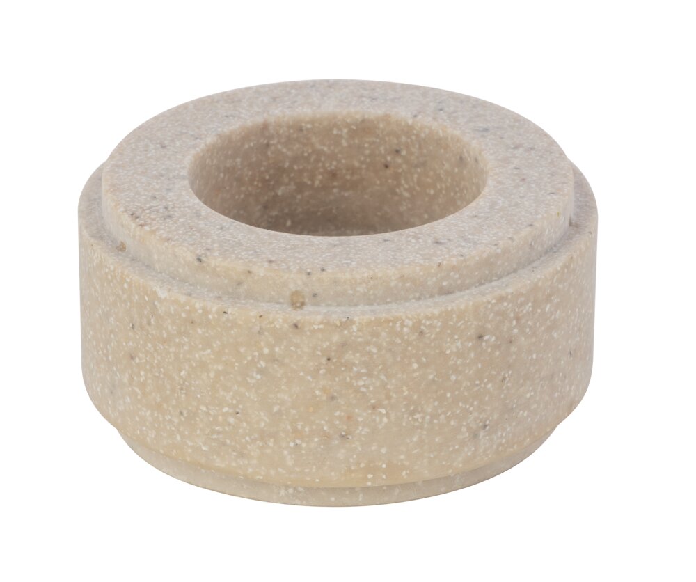 Windlicht Mod. Canvel S, Beige  Teelichtglas für Indoor & Outdoor