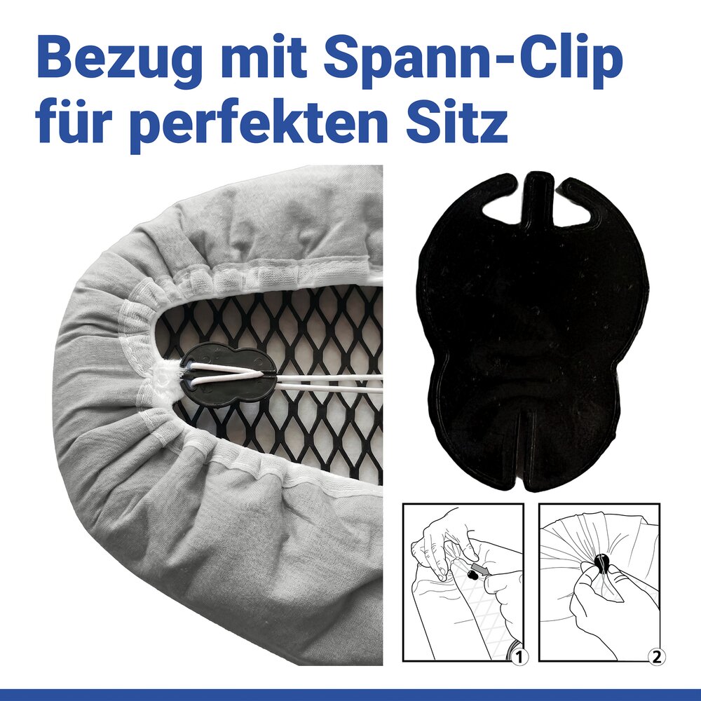 Bügelbrettbezug Mod. Premium S/M  passend bis 125 x 45 cm, bis zu 60 % Zeitersparnis
