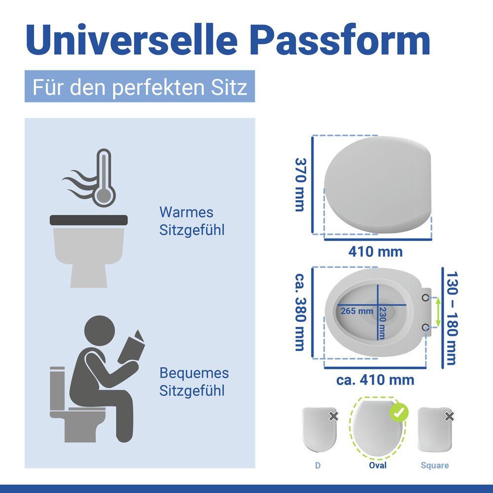 WC Sitz Mod. Aldeno Gold matt  Toilettendeckel aus foliertem MDF