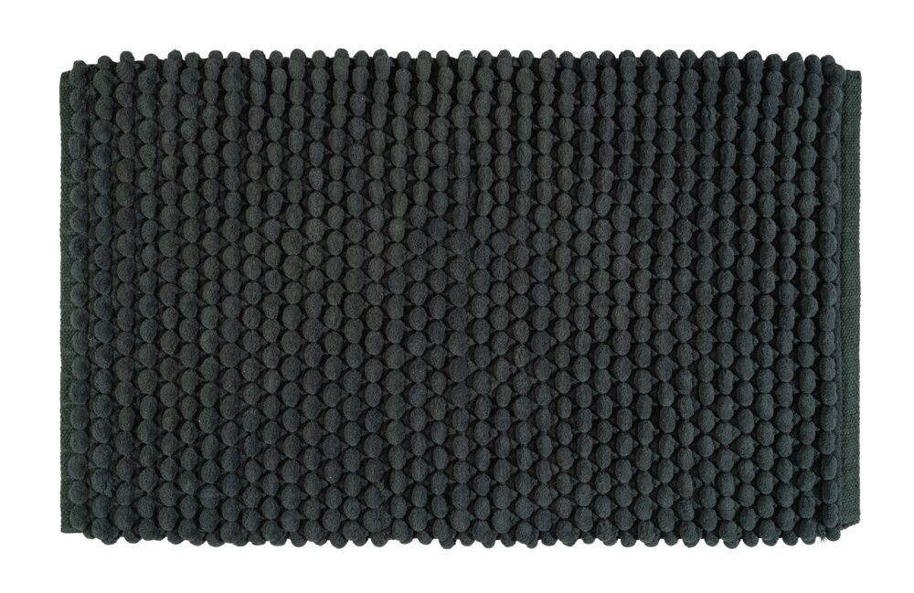 Tapis de bain Mod. Solivo, vert foncé, polyester/coton, 50x80 cm  antidérapant, séchage rapide