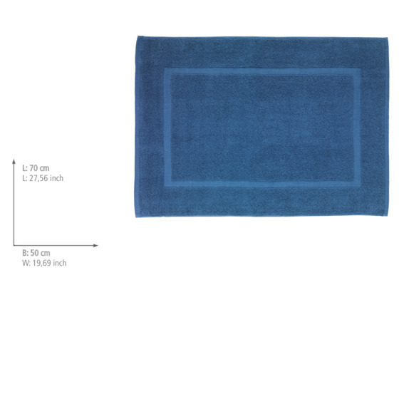 Frottier Duschvorleger Paradise Slate Blue  Badematte, 50 x 70 cm, Schiefer-Blau