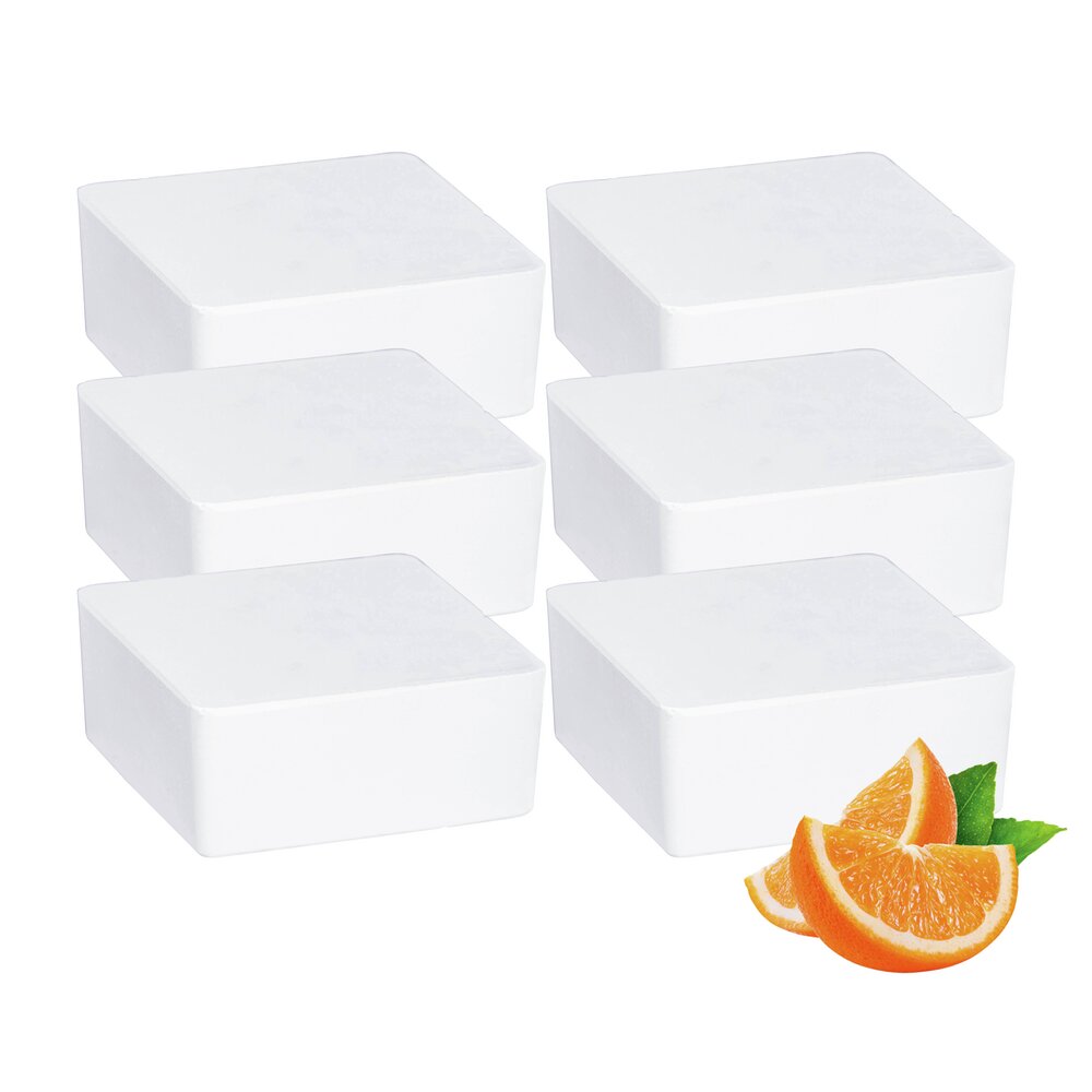 Kamerontvochtiger Cube navulling 1000 g met sinaasappelgeur, set van 6