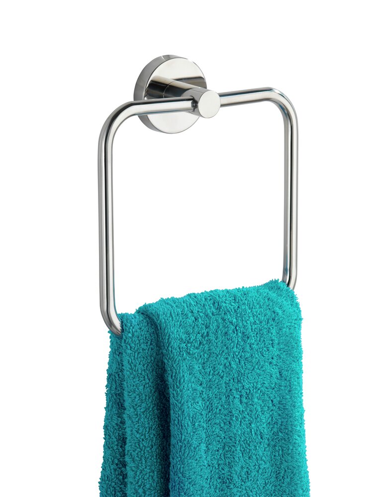 Anneau porte-serviettes Bosio Shine  Acier inox, brillant