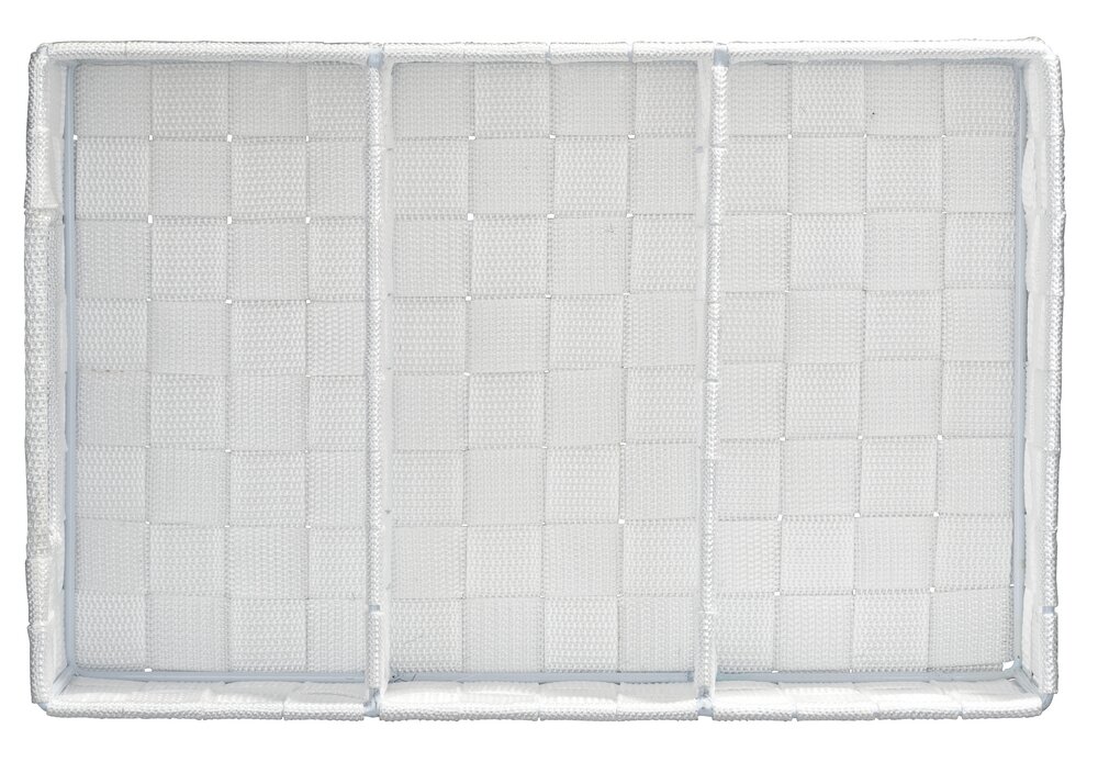 Organizer Mod. Adria Weiß, 3 Fächer, mit Griff  mit Griff