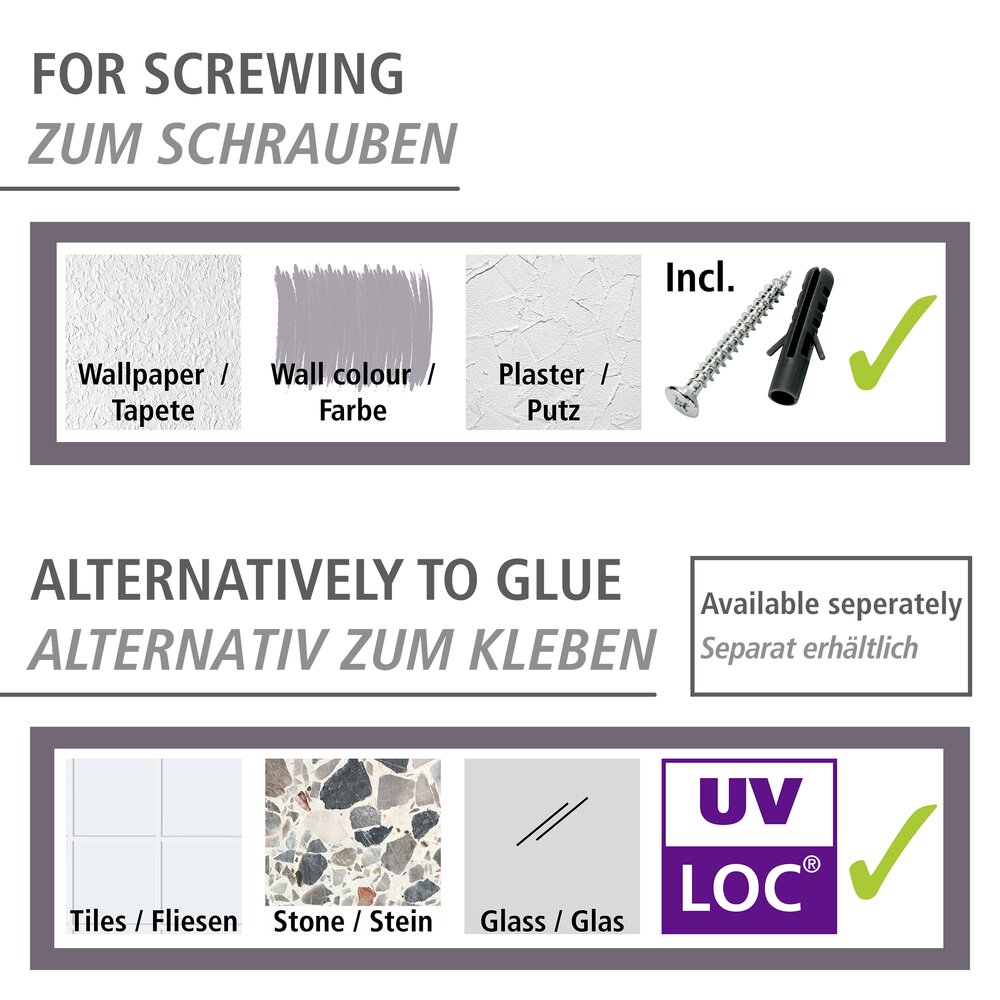 Eckablage Mod. Molinella Schwarz  Extra tiefer Korb für Shampoo- und Duschgelflaschen