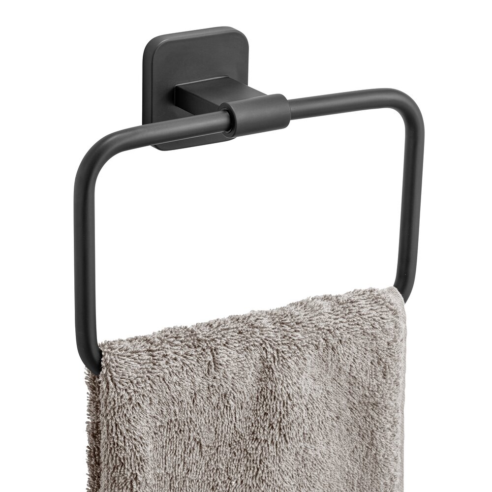 Turbo-Loc® Handtuchring Mod. Porto Black  Befestigen ohne Bohren