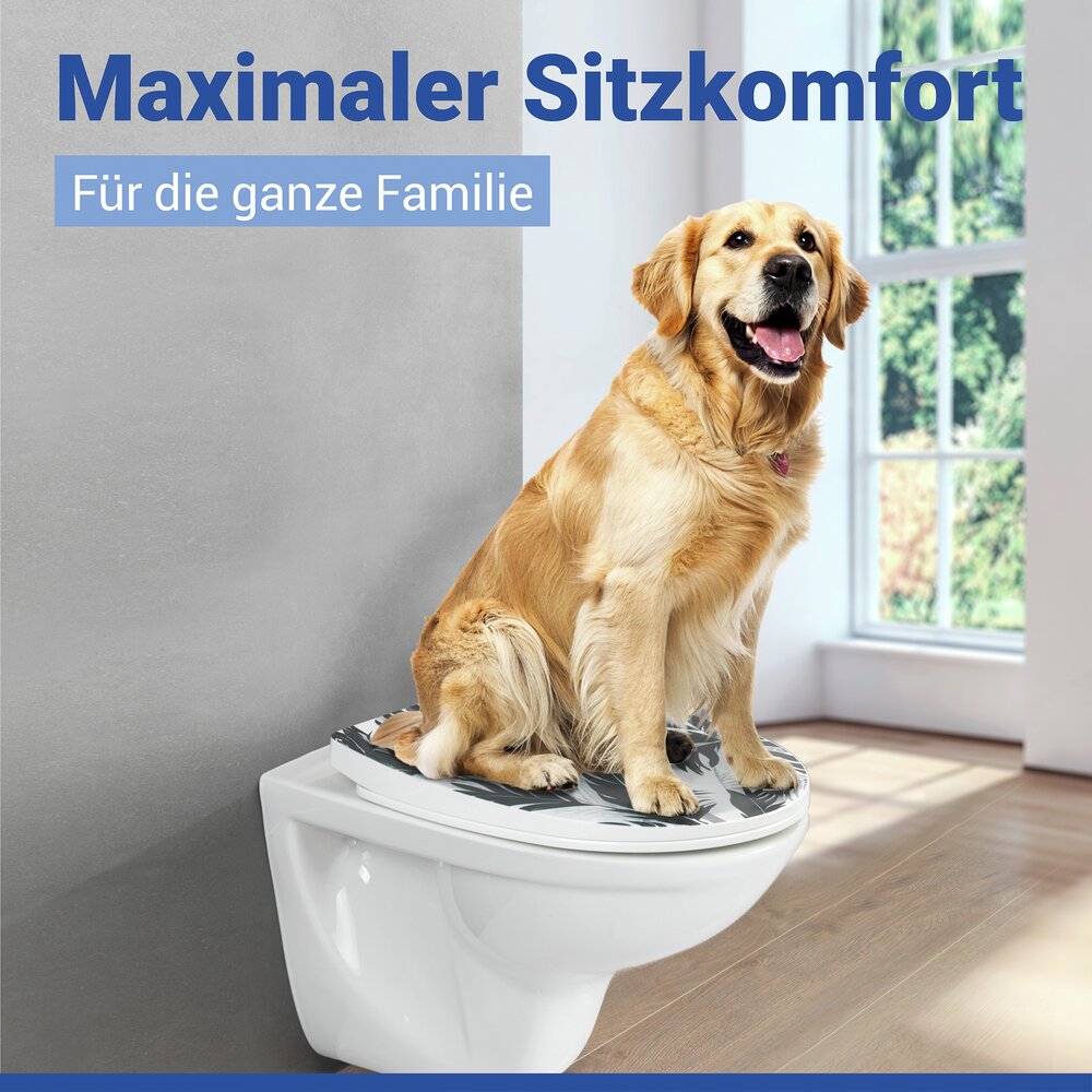 WC-Sitz Mod. Agen  Toilettensitz mit Absenkautomatik und Relief-Druck